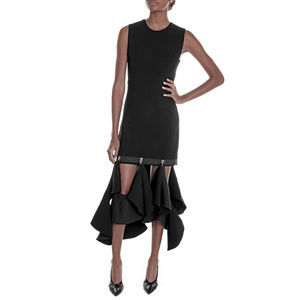 New Dion Lee Black Suspended Hook Mini Dress
